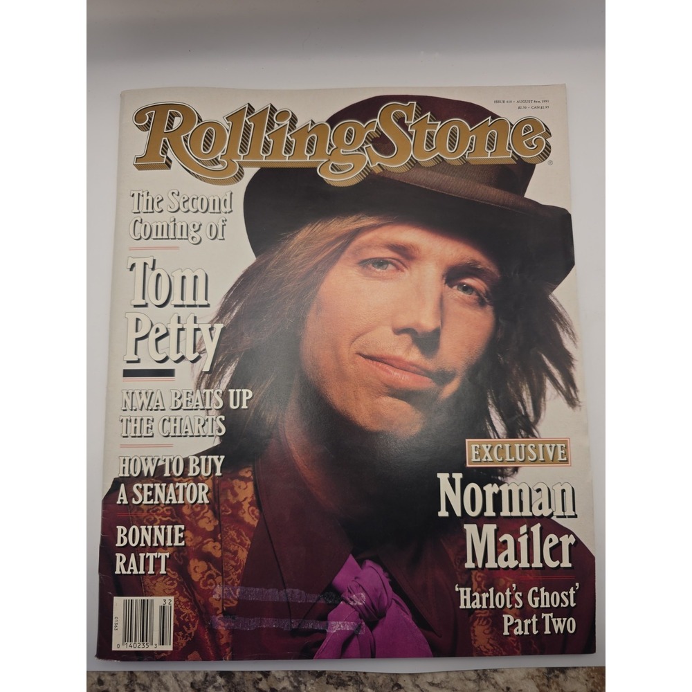 Rolling Stone 610 Aug '91 Tom Petty/Bonnie Raitt/ Norman Mailer:Harlot's Ghost